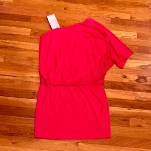 Jackie Jon NY Pink One Shoulder Cocktail Dress